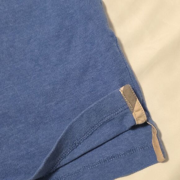 Burberry Brit Preppy Polo Blue 100% Cotton Classic L - Picture 4 of 7